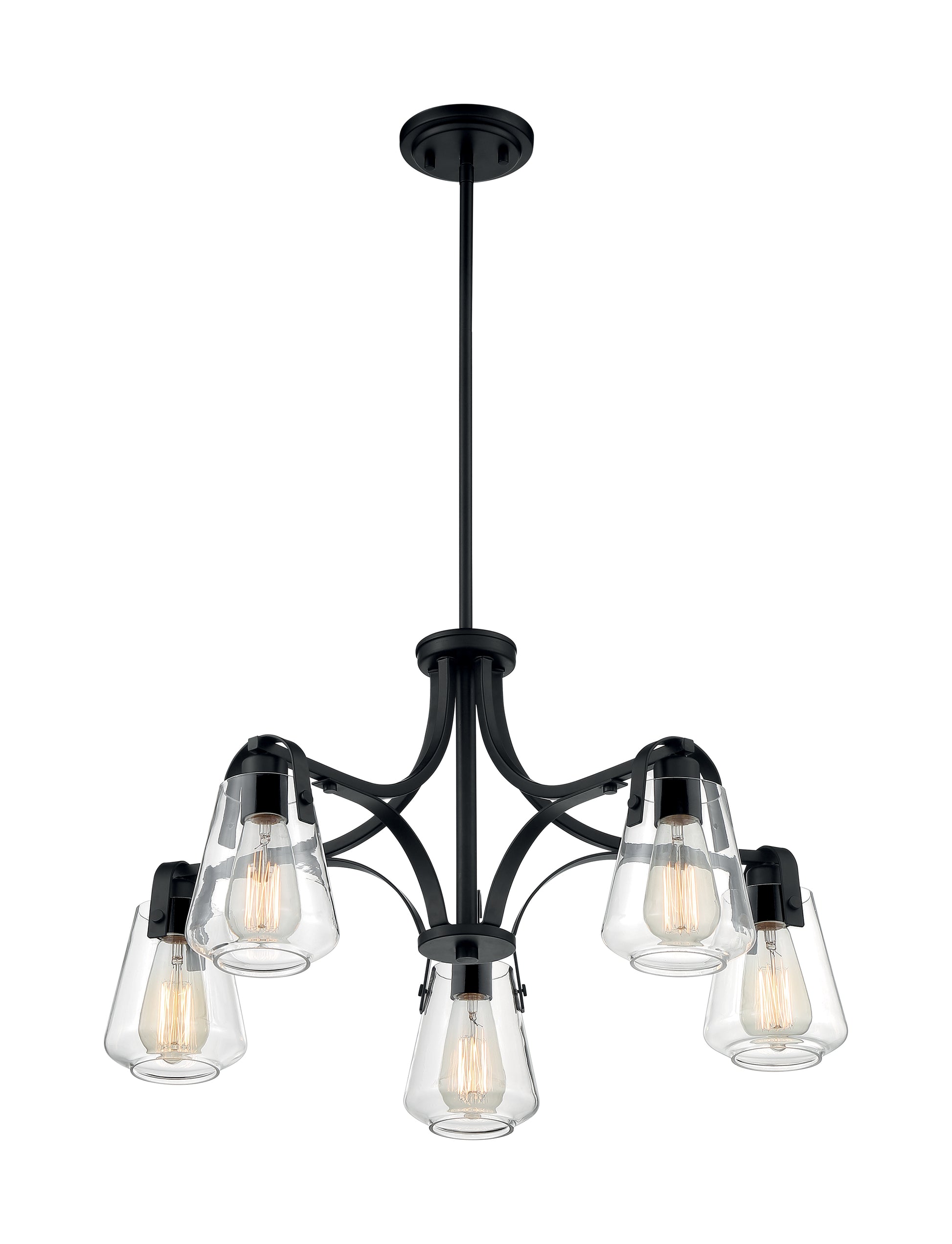 NUVO LIGHTING SKYBRIDGE 5 LIGHT CHANDELIER MB #60/7105 60-7105