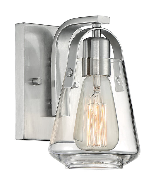 NUVO LIGHTING SKYBRIDGE 1 LIGHT VANITY BN #60/7111