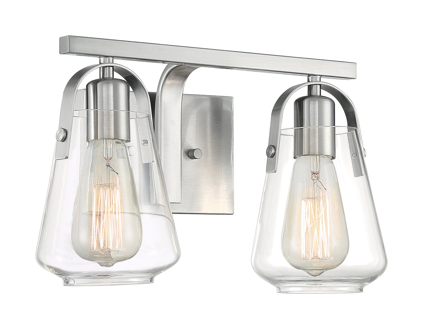 NUVO LIGHTING SKYBRIDGE 2 LIGHT VANITY BN #60/7112