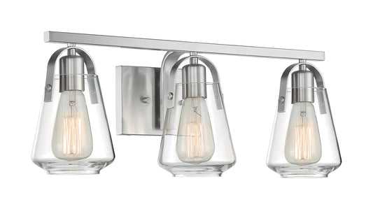 NUVO LIGHTING SKYBRIDGE 3 LIGHT VANITY BN #60/7113