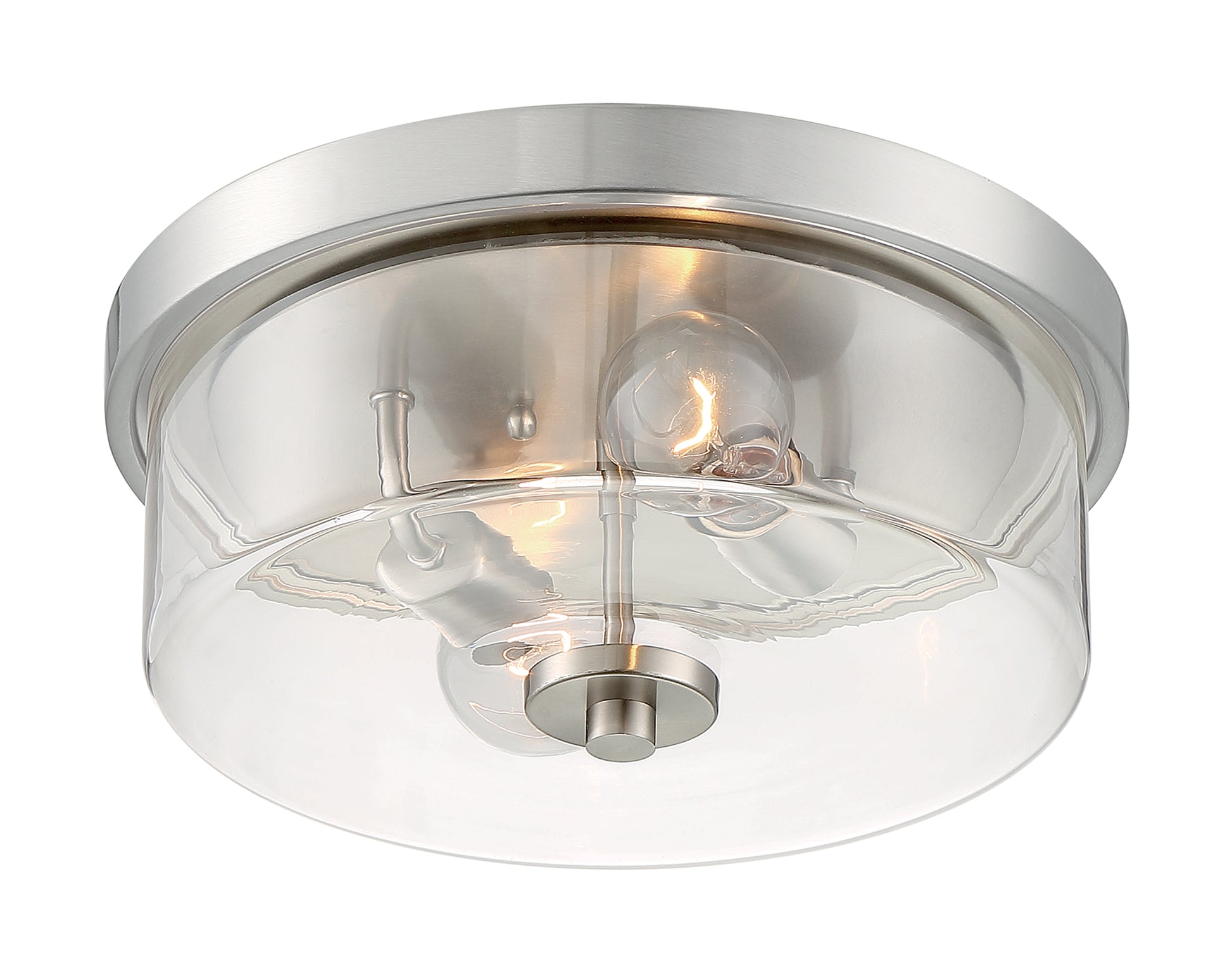 NUVO LIGHTING SOMMERSET 2 LIGHT FLUSH MOUNT BN #60/7168 60-7168