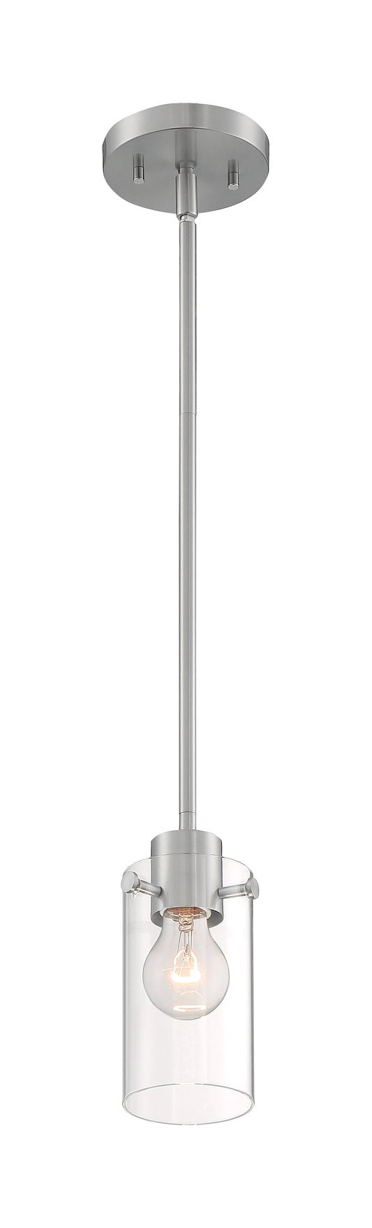 NUVO LIGHTING SOMMERSET 1 LIGHT MINI PENDANT BN #60/7170