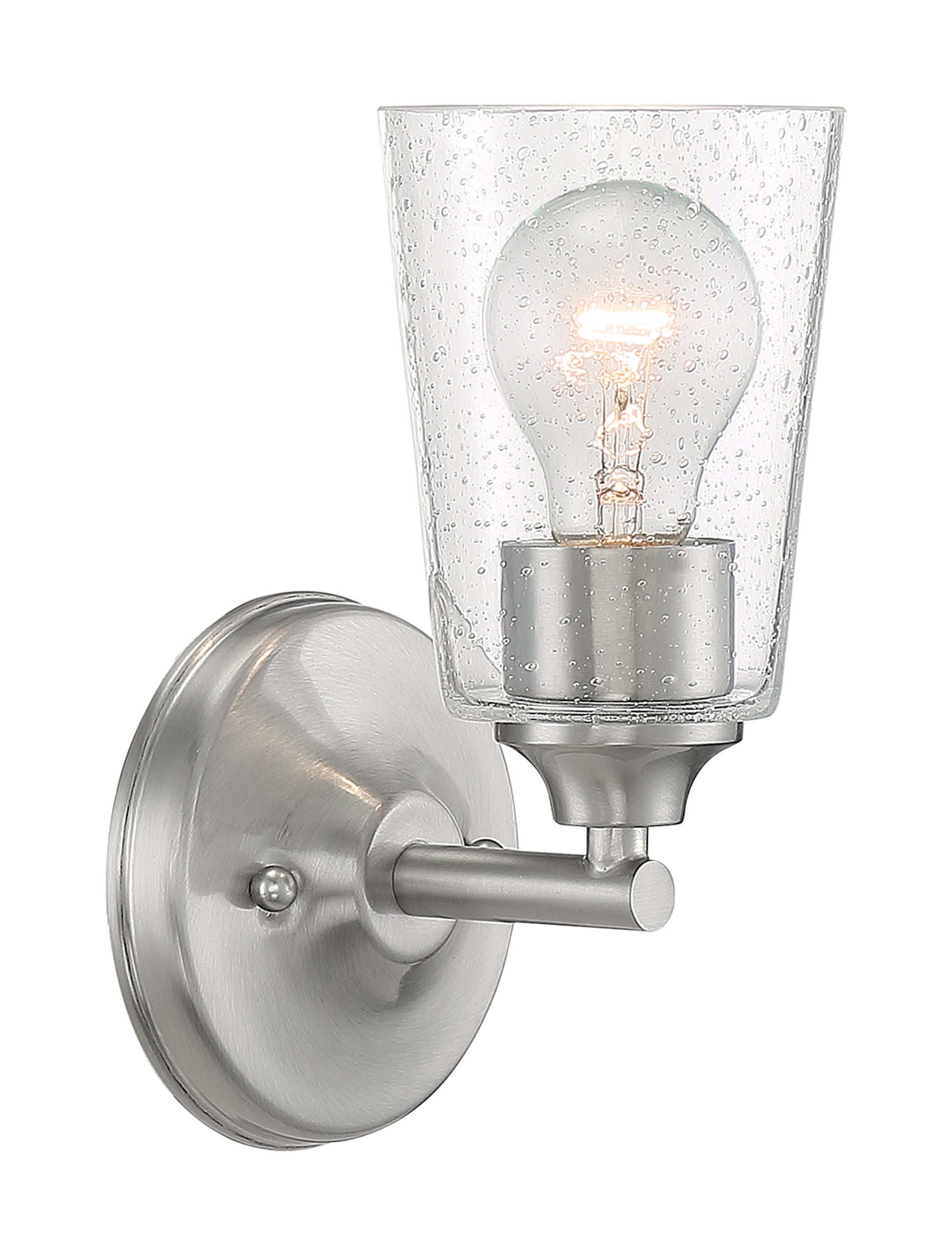 NUVO LIGHTING BRANSEL 1 LIGHT VANITY BN #60/7181 60-7181