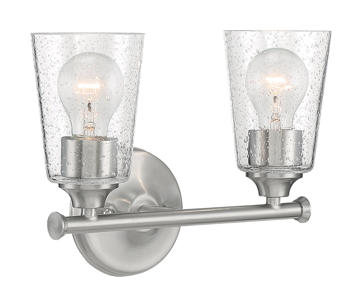 NUVO LIGHTING BRANSEL 2 LIGHT VANITY BN #60/7182