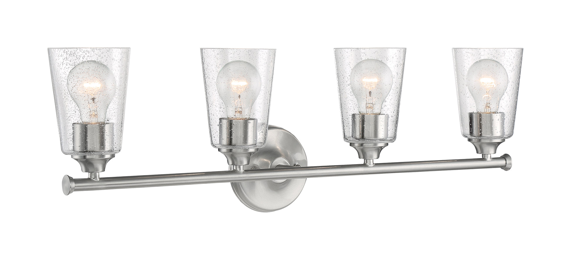 NUVO LIGHTING BRANSEL 4 LIGHT VANITY BN #60/7184 60-7184
