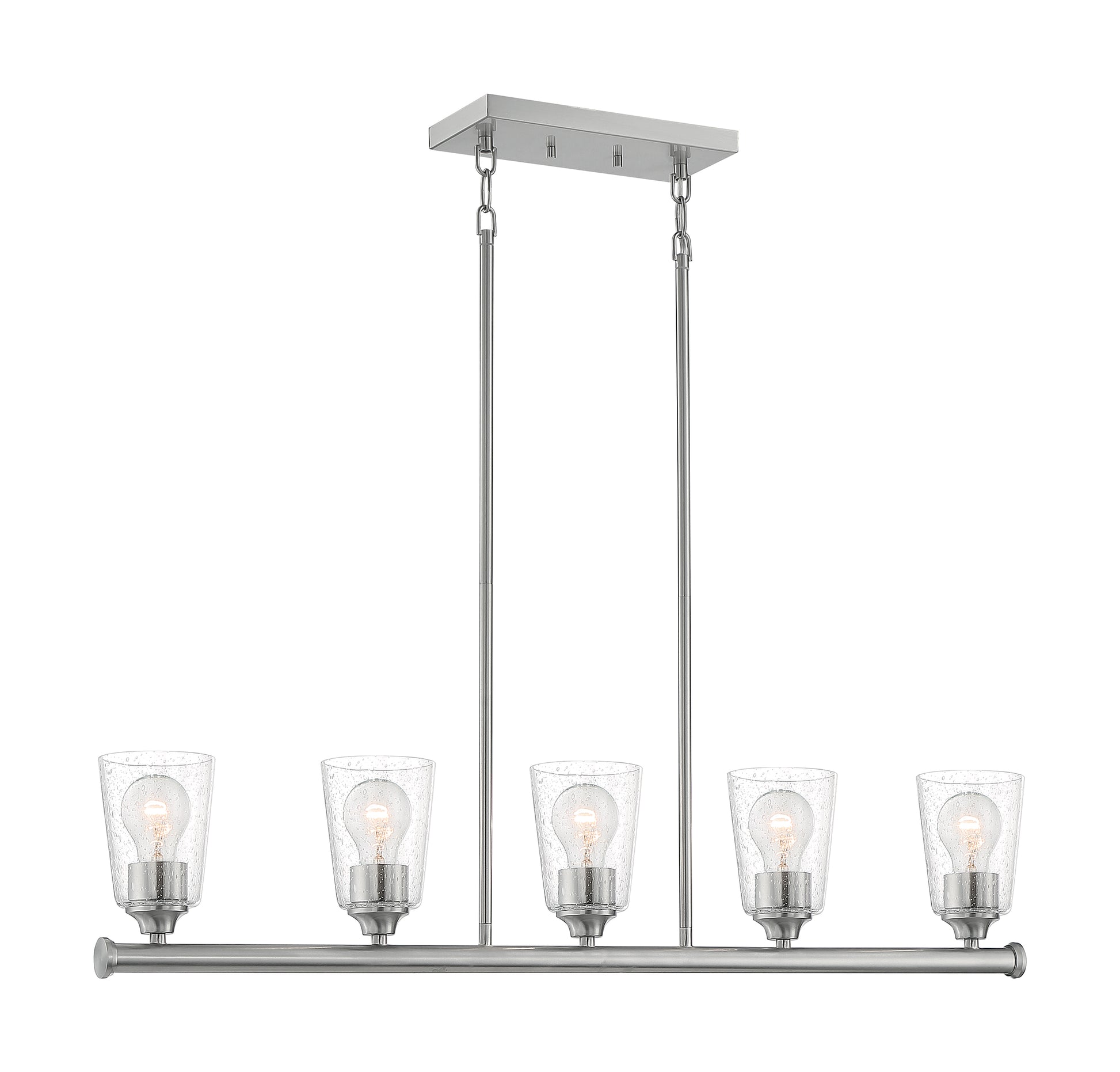 NUVO LIGHTING BRANSEL 5 LT ISLAND PENDANT BN #60/7186 60-7186