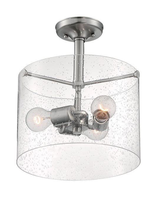 NUVO LIGHTING BRANSEL 3 LIGHT SEMI FLUSH BN #60/7188