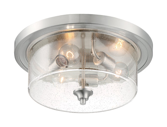 NUVO LIGHTING BRANSEL 3 LIGHT FLUSH MOUNT BN #60/7191