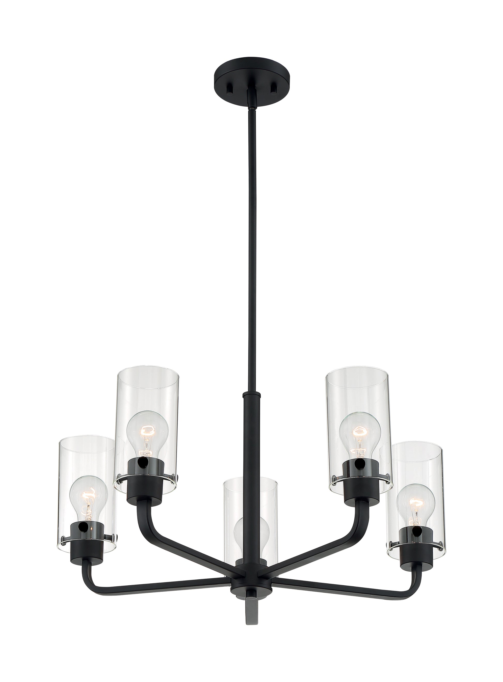 NUVO LIGHTING SOMMERSET 5 LIGHT CHANDELIER #60/7275 60-7275