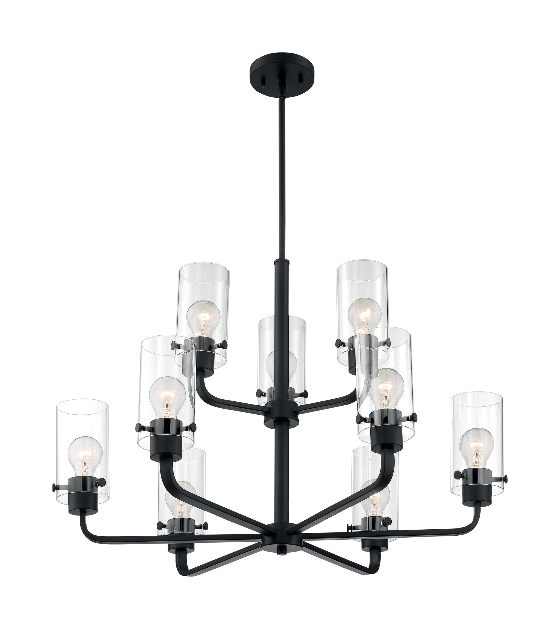 NUVO LIGHTING SOMMERSET 9 LIGHT CHANDELIER #60/7279 60-7279