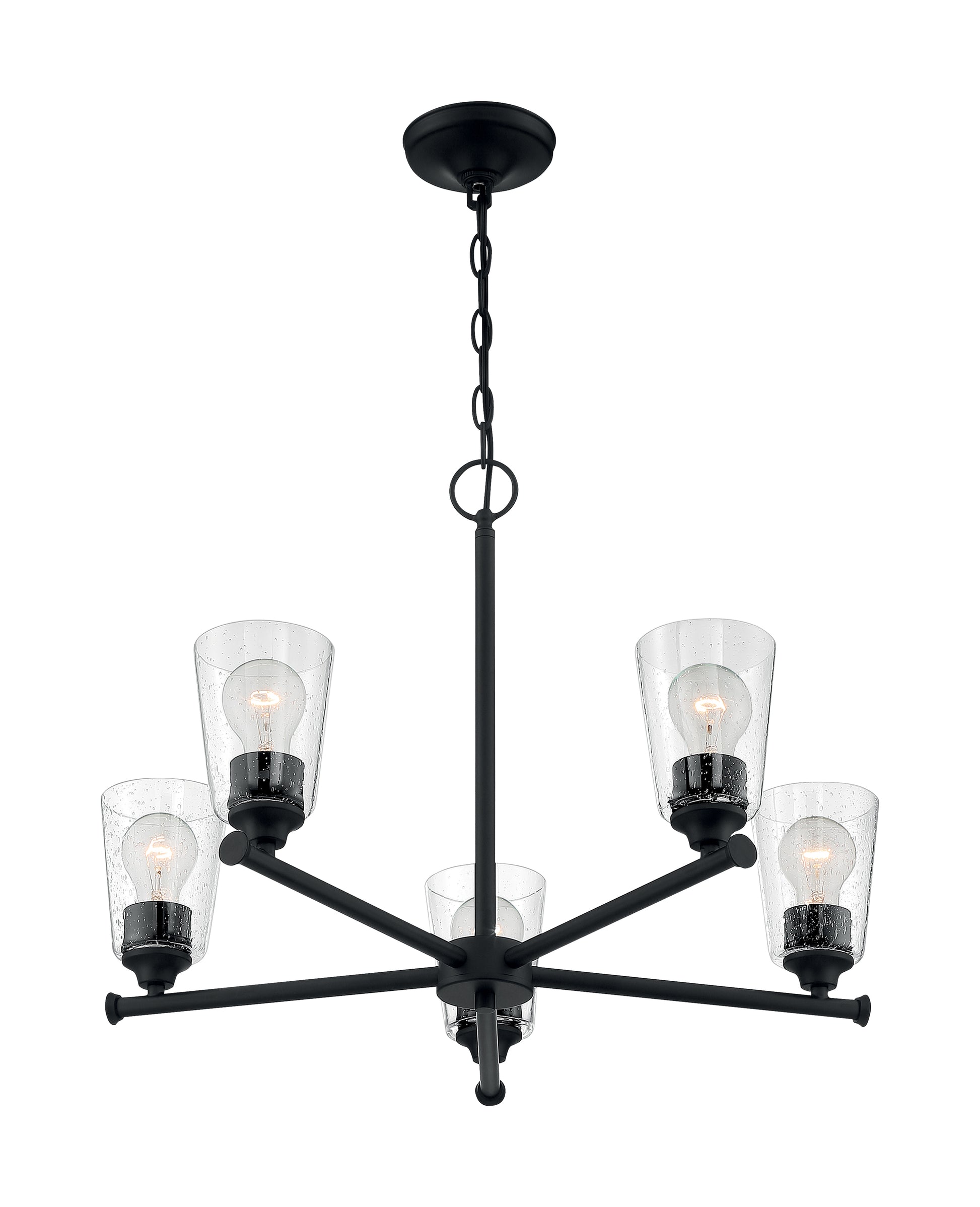 NUVO LIGHTING BRANSEL 5 LIGHT CHANDELIER #60/7285 60-7285