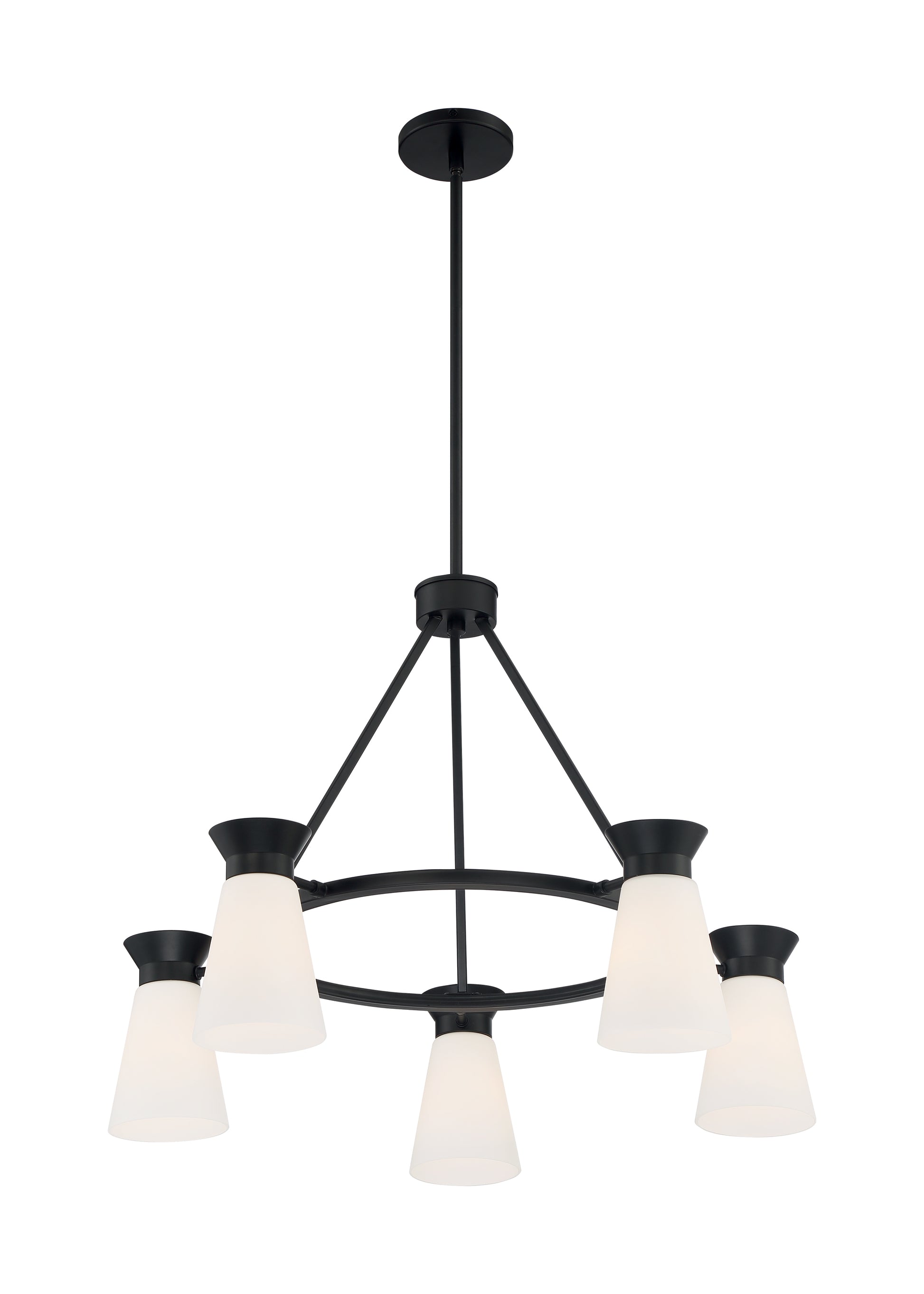 NUVO LIGHTING CALETA 5 LIGHT CHANDELIER #60/7315 60-7315