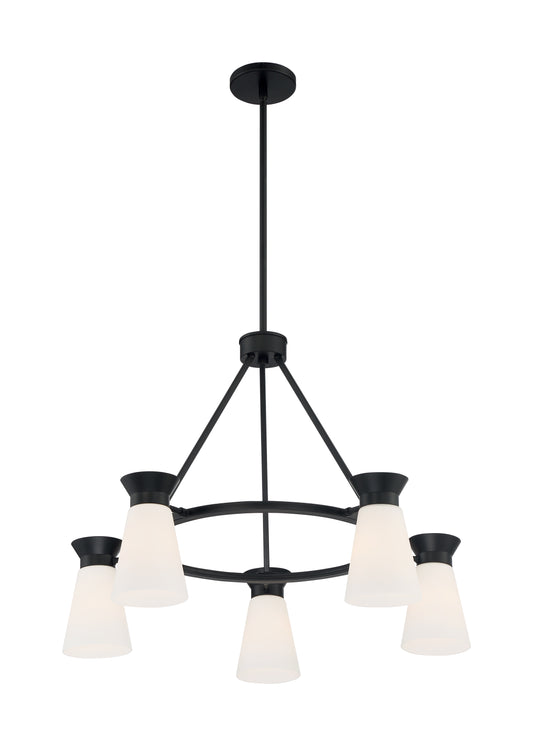 NUVO LIGHTING CALETA 5 LIGHT CHANDELIER #60/7315