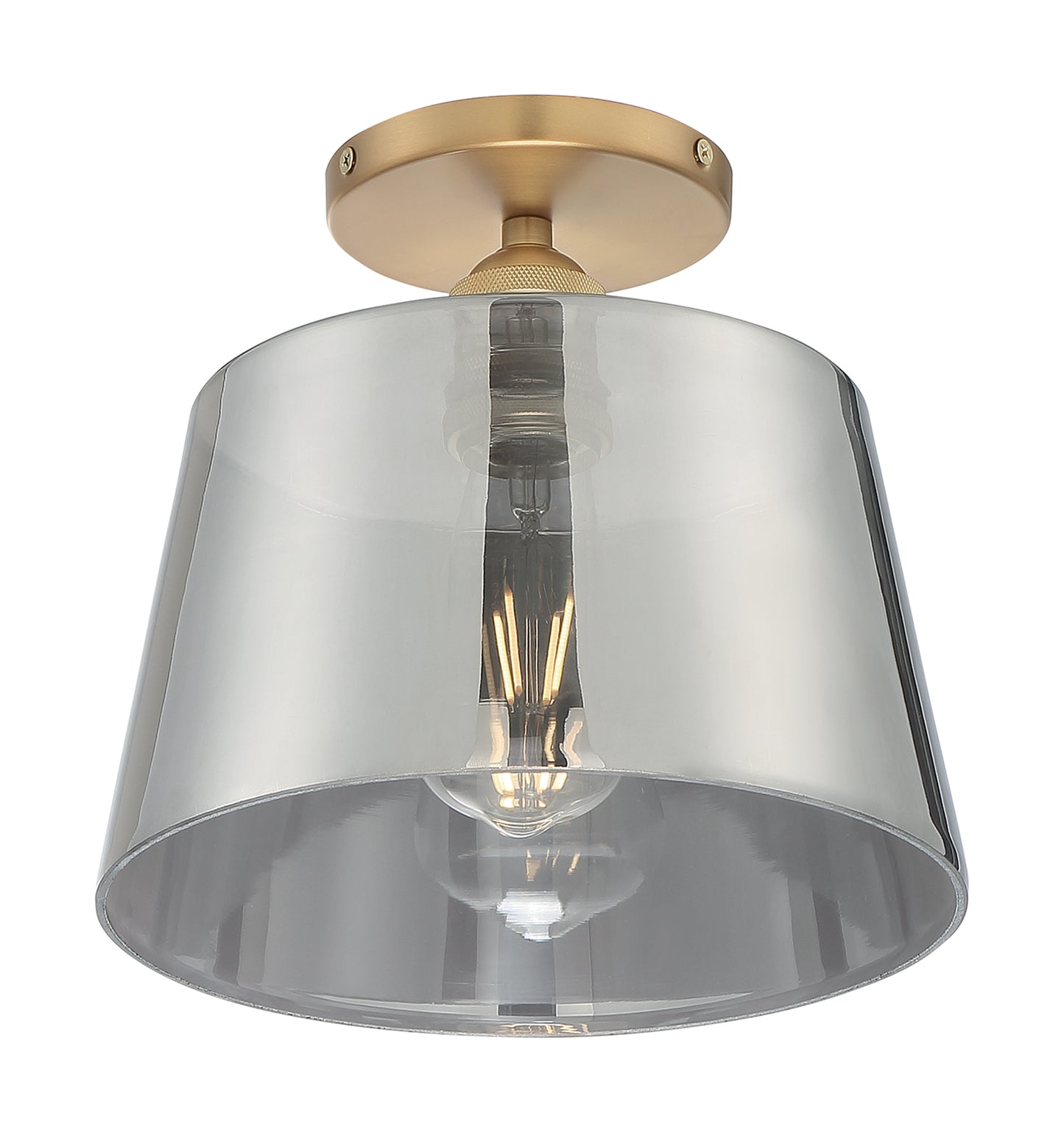 NUVO LIGHTING MOTIF 1LT 10" SEMI FLUSH BB SG #60/7324
