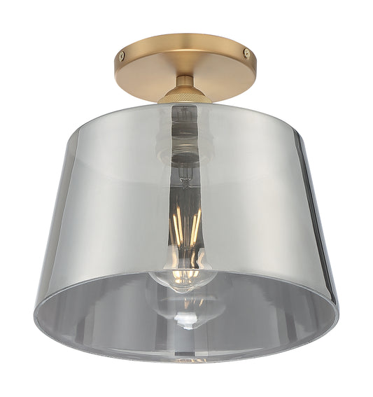 NUVO LIGHTING MOTIF 1LT 10" SEMI FLUSH BB SG #60/7324