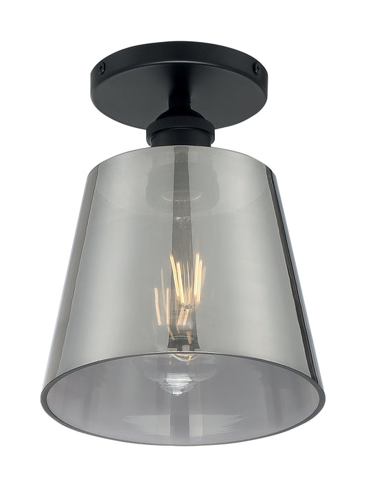 NUVO LIGHTING MOTIF 1LT 7" SEMI FLUSH BK SG #60/7333