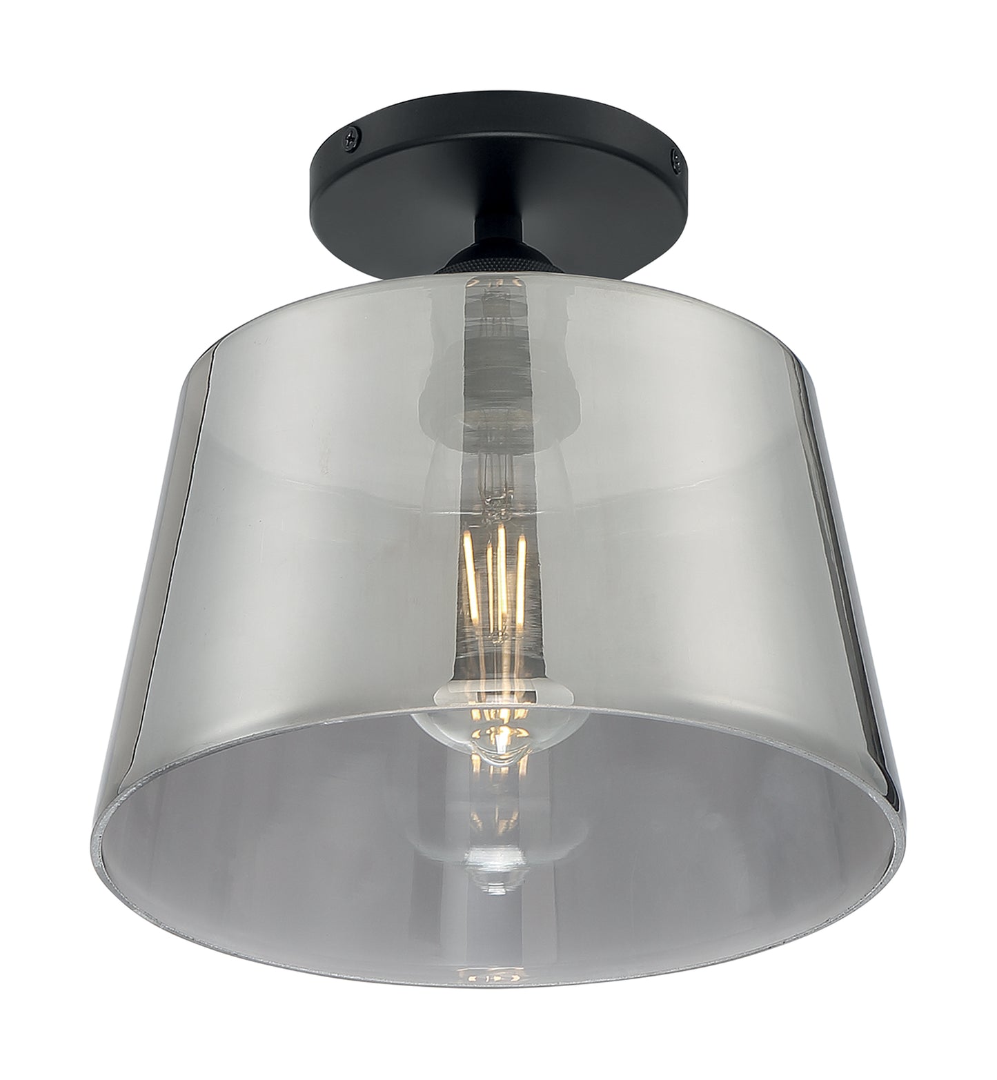 NUVO LIGHTING MOTIF 1LT 10" SEMI FLUSH BK SG #60/7334