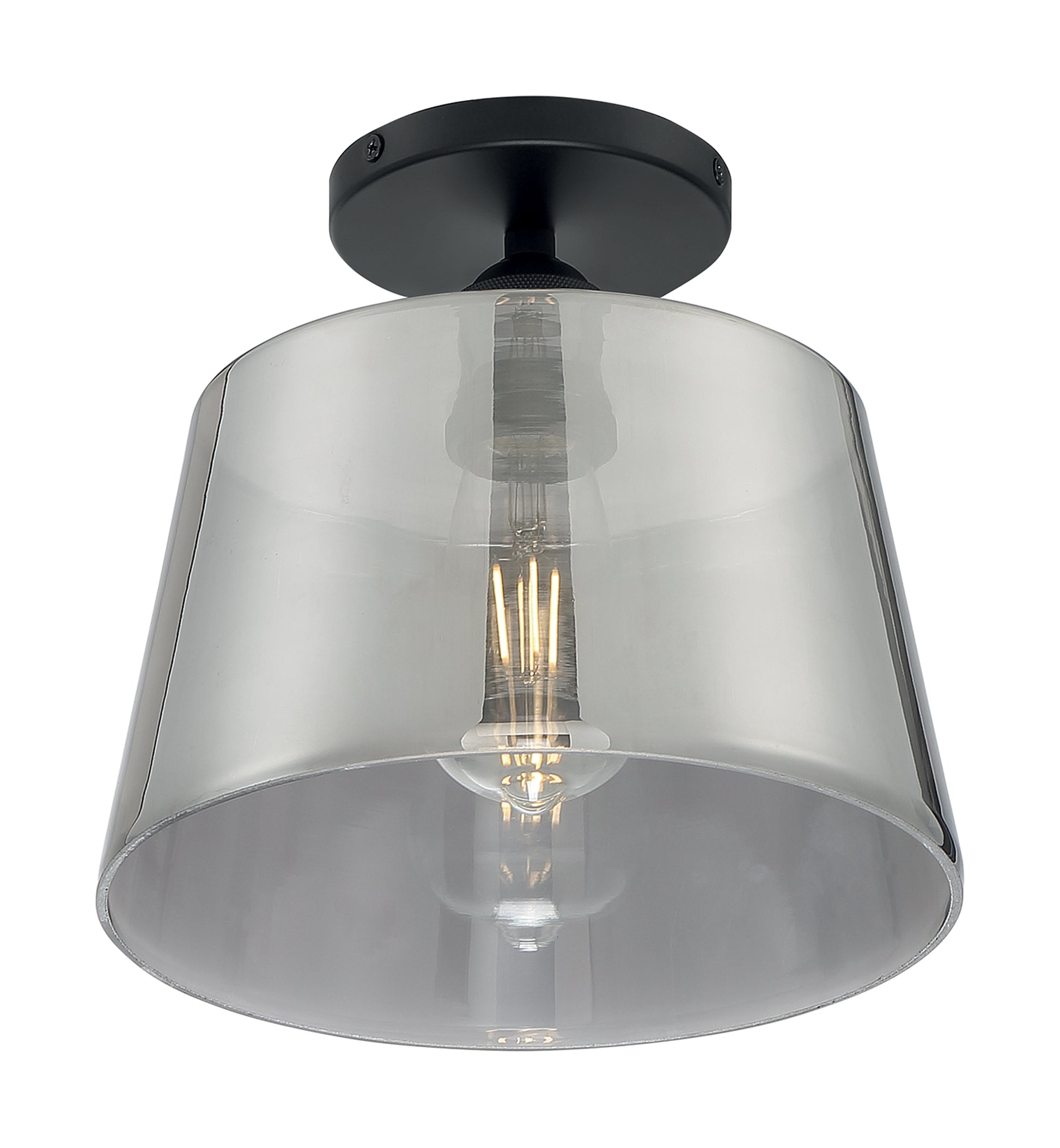 NUVO LIGHTING MOTIF 1LT 10" SEMI FLUSH BK SG #60/7334 60-7334