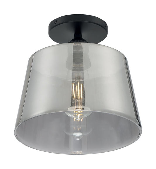 NUVO LIGHTING MOTIF 1LT 10" SEMI FLUSH BK SG #60/7334