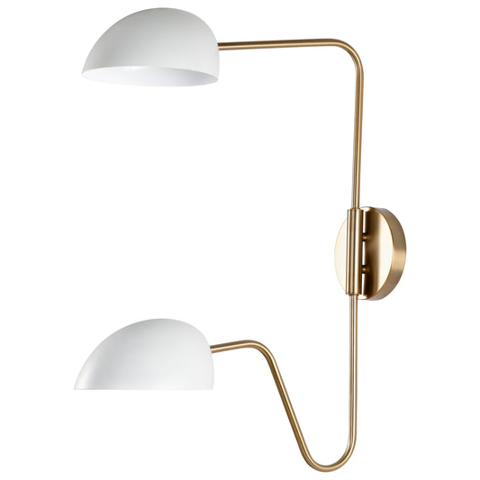 NUVO LIGHTING TRILBY 2 LIGHT WALL SCONCE #60/7394