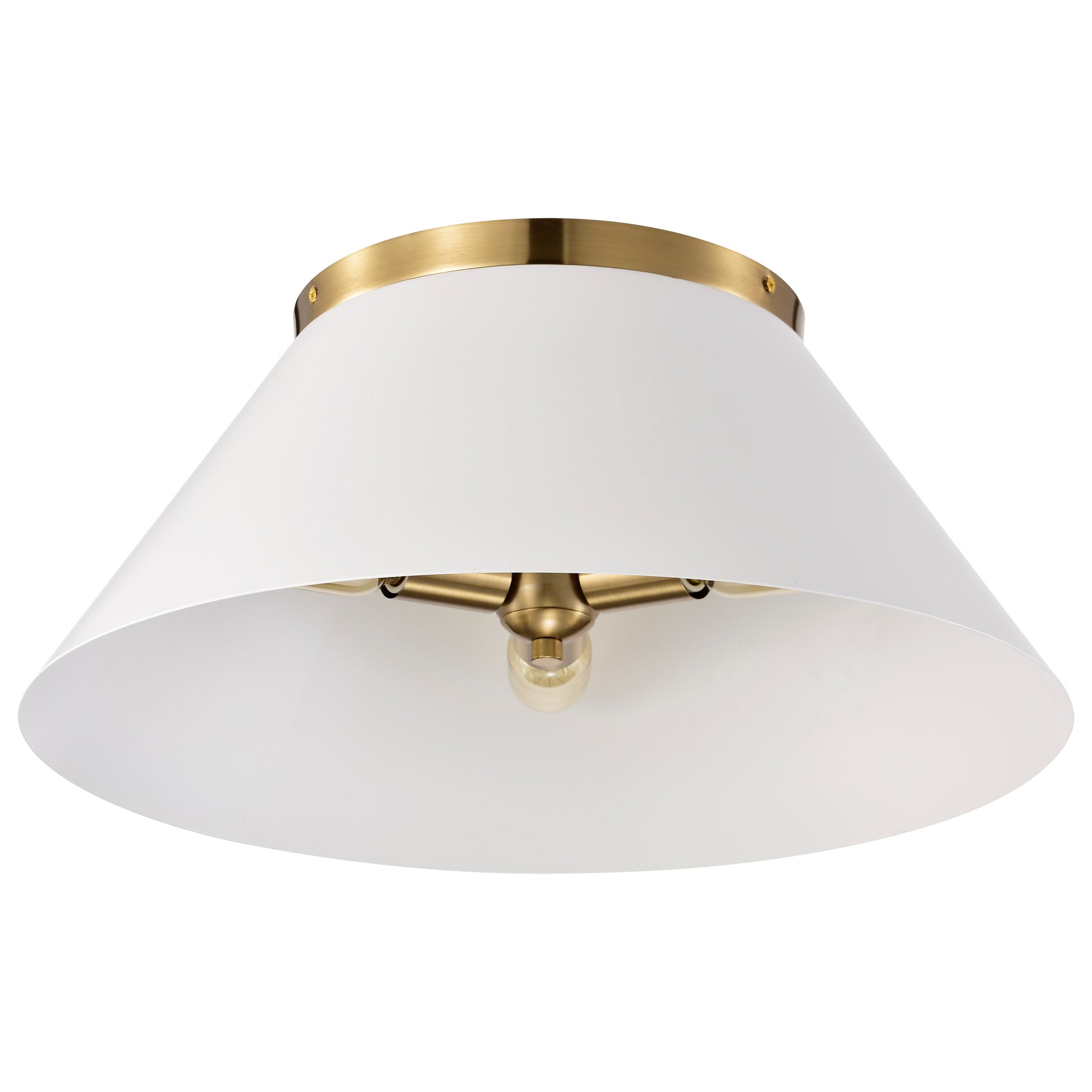 NUVO LIGHTING DOVER 3 LIGHT LARGE FLUSH #60/7421 60-7421