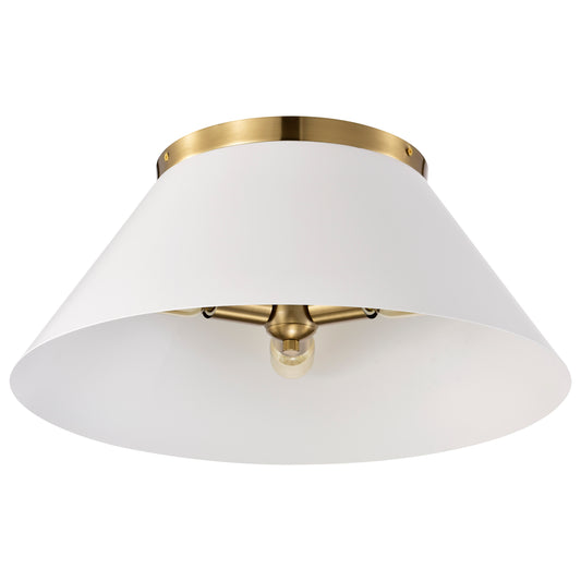 NUVO LIGHTING DOVER 3 LIGHT LARGE FLUSH #60/7421