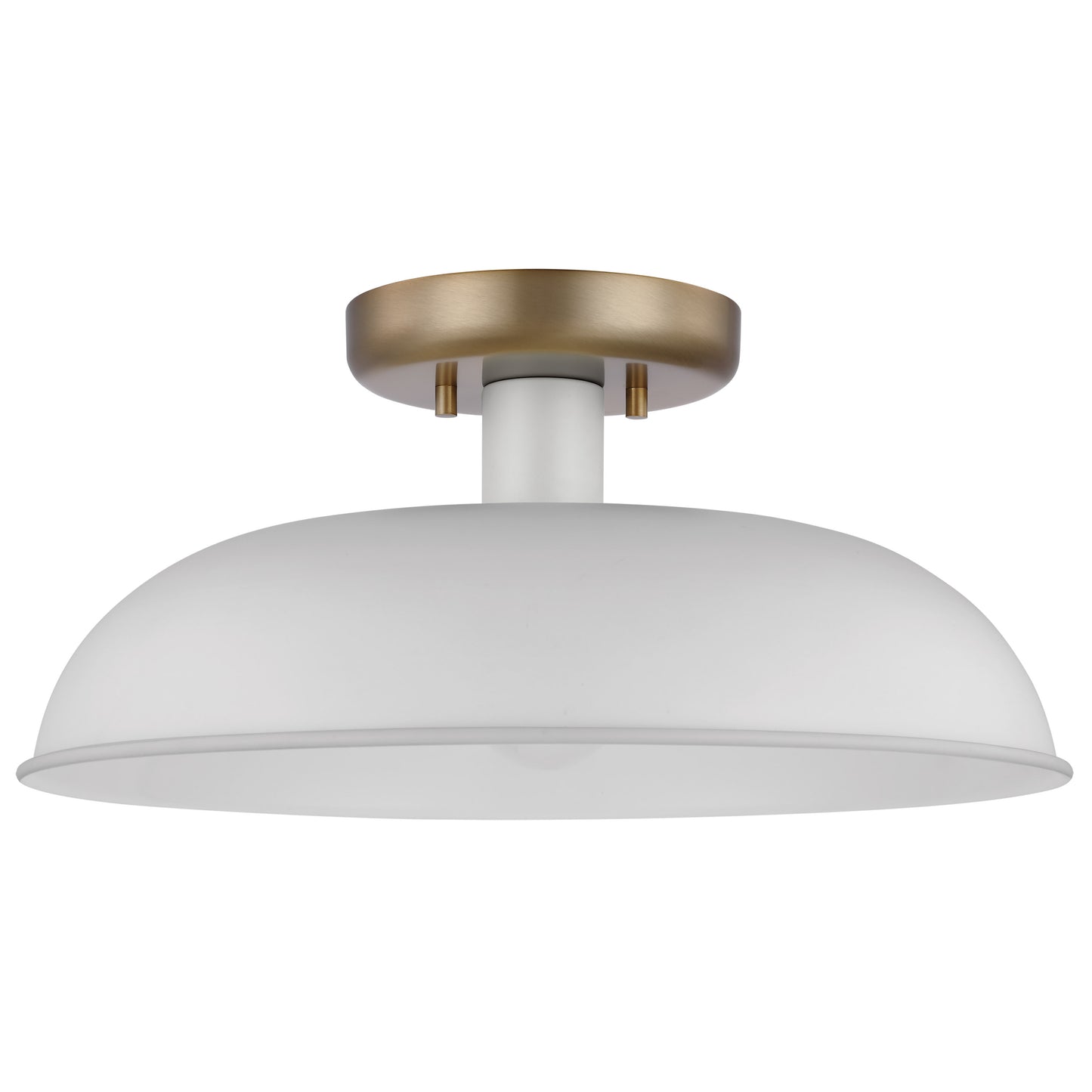 NUVO LIGHTING COLONY 1 LIGHT SMALL SEMI FLUSH #60/7490
