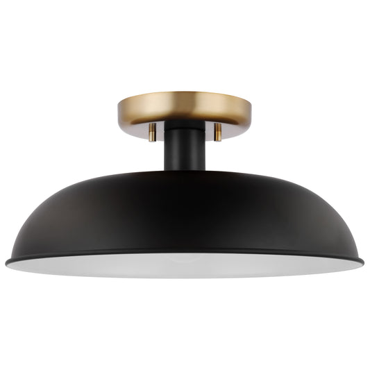 NUVO LIGHTING COLONY 1 LIGHT SMALL SEMI FLUSH #60/7491