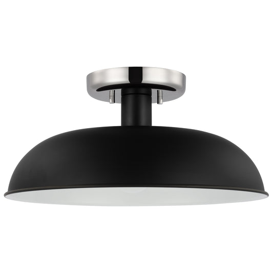 NUVO LIGHTING COLONY 1 LIGHT SMALL SEMI FLUSH #60/7492