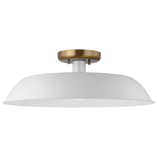 NUVO LIGHTING COLONY 1 LIGHT MEDIUM SEMI FLUSH #60/7493