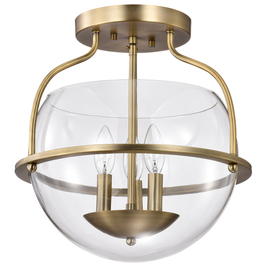 NUVO LIGHTING AMADO 3 LIGHT SEMI FLUSH MOUNT #60/7821