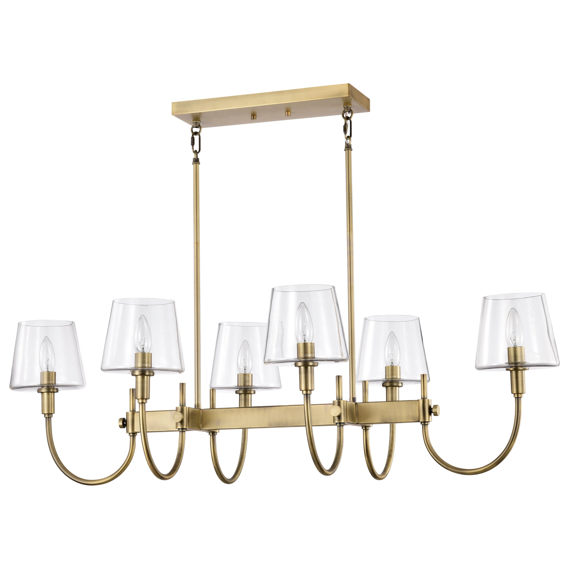 NUVO LIGHTING BROOKSIDE 6 LT ISLAND PENDANT #60/7887 60-7887