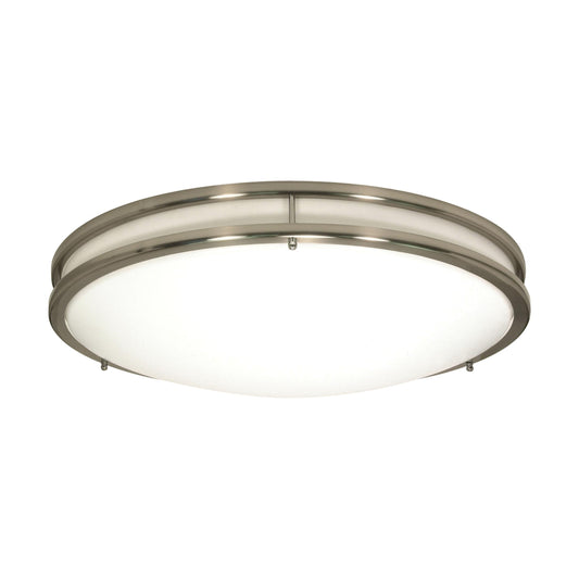 NUVO LIGHTING LED GLAMOUR BN 10" FLUSH #62/1635