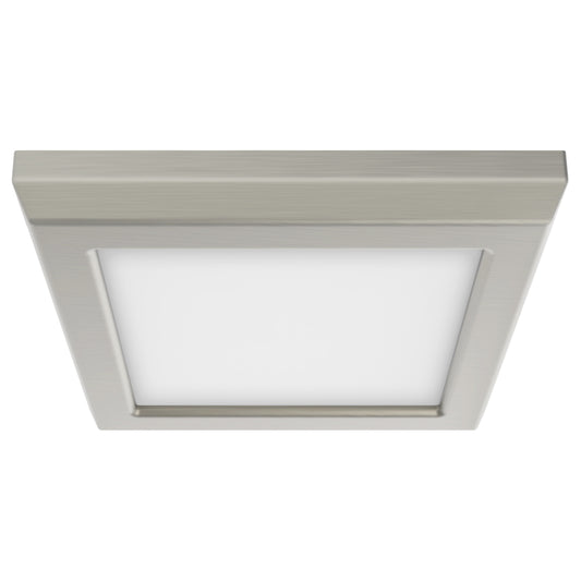 NUVO LIGHTING 9W LED 5" SQ BR. NICKEL #62/1707