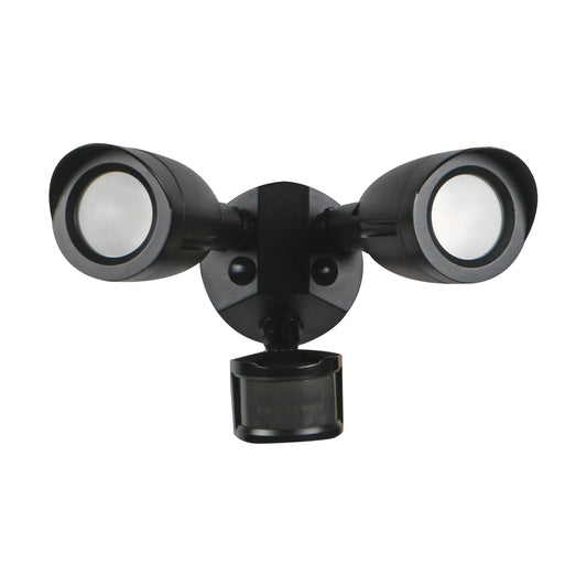 SATCO LED 2 BULLET HEAD SECURITY LGT BK 30K MS #65/715