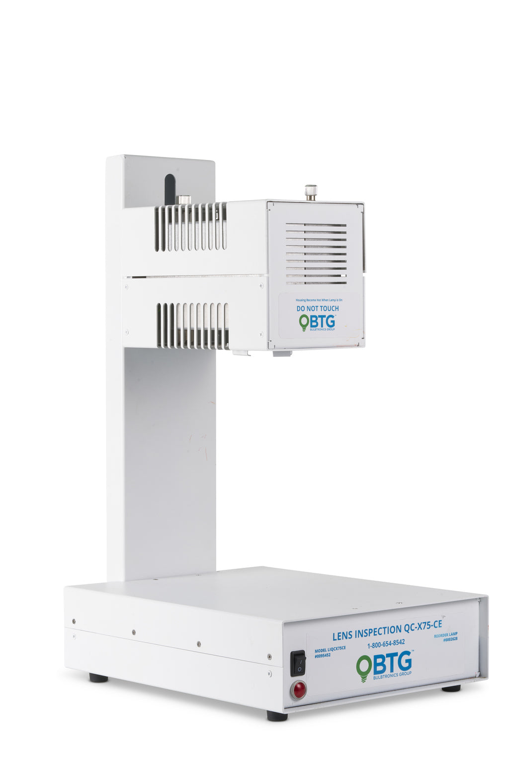 BTG QC-X75-CE LENS INSPECTION UNIT ISP-XBO-75-CE