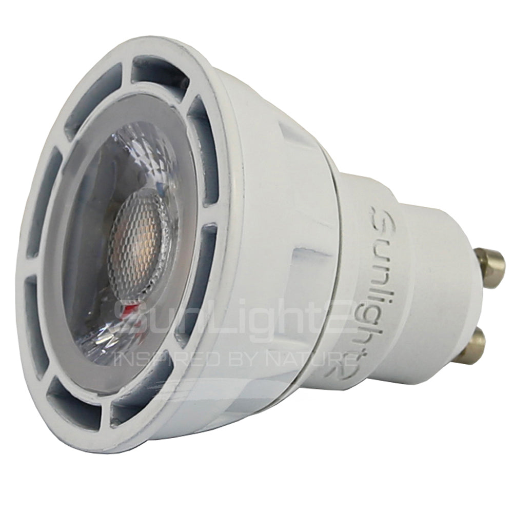 SUNLIGHT2 7W GU10 BI-PIN BASE 120V 3000K-1800K WARM DIM 60° WHITE #GU10A7W3018KWD60W GU10A7W3018KWD60W