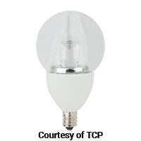 TCP LED 5W G16 DIM 2700K E12 #LED5E12G1627K LED5E12G1627K