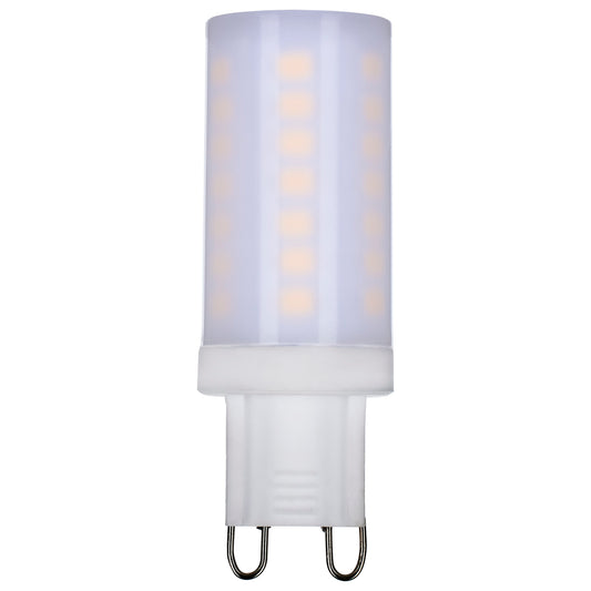SATCO 5 WATT JCD LED LAMP - FROST - 3000K - G9 BASE - 120 VOLT #S11236
