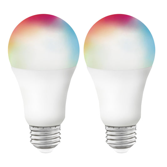 SATCO 9.5A19/LED/RGB/TW/SF/2PK #S11253
