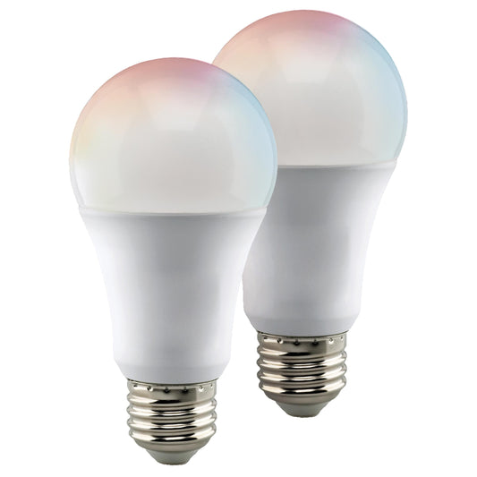 SATCO 10A19/LED/RGB/TW/T20/SF/2PK #S11275