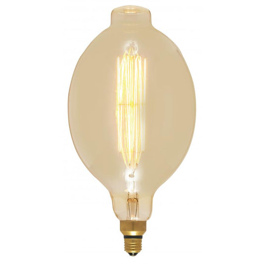SATCO 60BT56/AMBER/E26/VINTAGE/120V #S2432