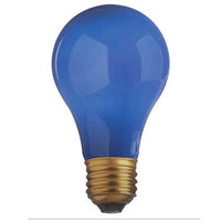 SATCO 25W A19 CERAMIC BLUE 130V #S6092