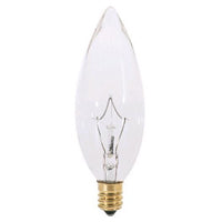 SATCO 25W E14 CLEAR TORPEDO 220V #S3393 S3393