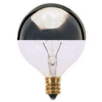 SATCO 25W G16 1/2 SILVER CROWN #S3244