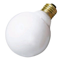 SATCO 25W G-30 WHITE MED BASE #S3653 S3653