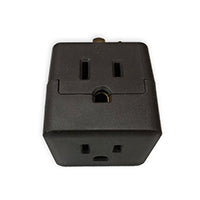 COOPER THREE OUTLET CUBE TAP BROWN 1482B