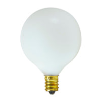 SATCO 25W G16 1/2 CAND GLOSSY WHITE #S3260 S3260
