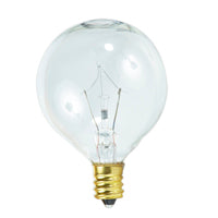 SATCO 25W G16 1/2 CAND CLR #S3822