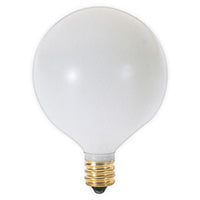SATCO 25W G16 1/2 2RD CAND WHT #S3825